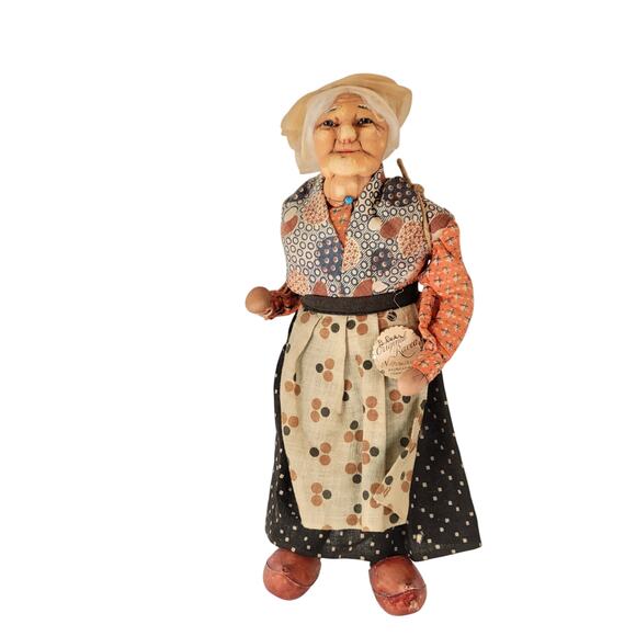 Ravca France Original B.Ravca Normandie 10" Cloth Doll Handmade Fabric Tag - Picture 4 of 16